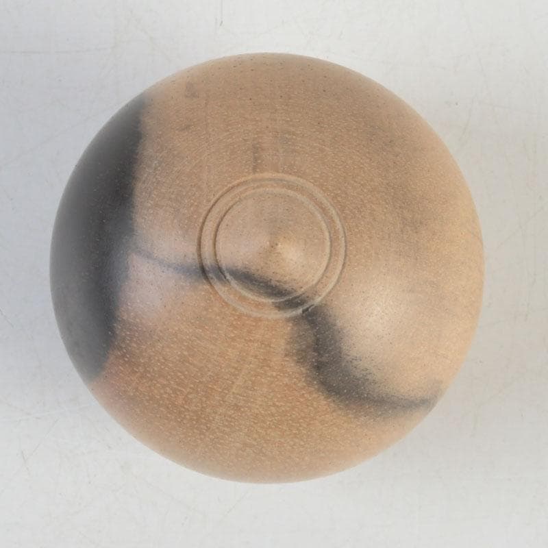 茶道具　黒柿製　宝珠　香合　V　9745