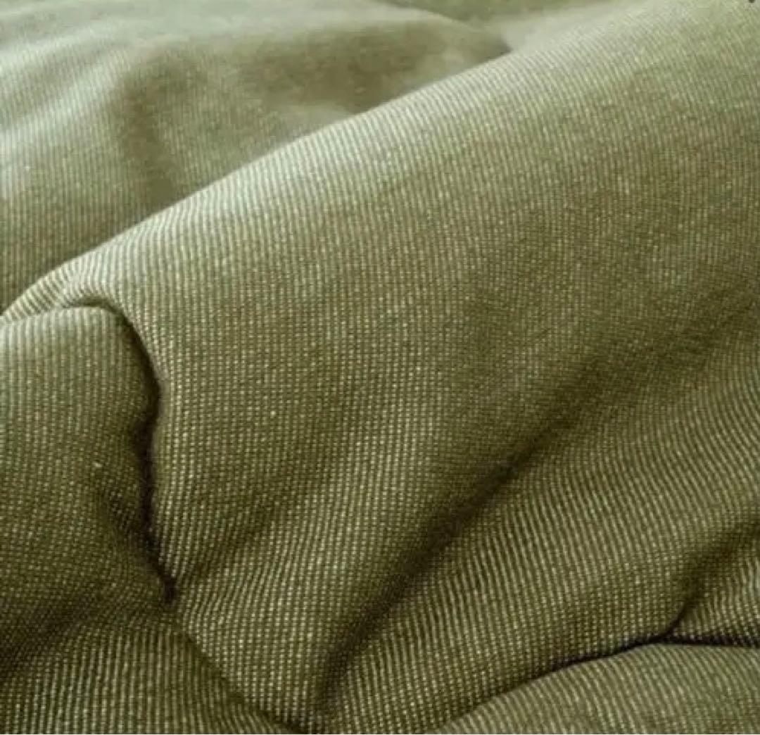 【新品】イケヒコ　デニム　楕円形　こたつ布団　カーキ