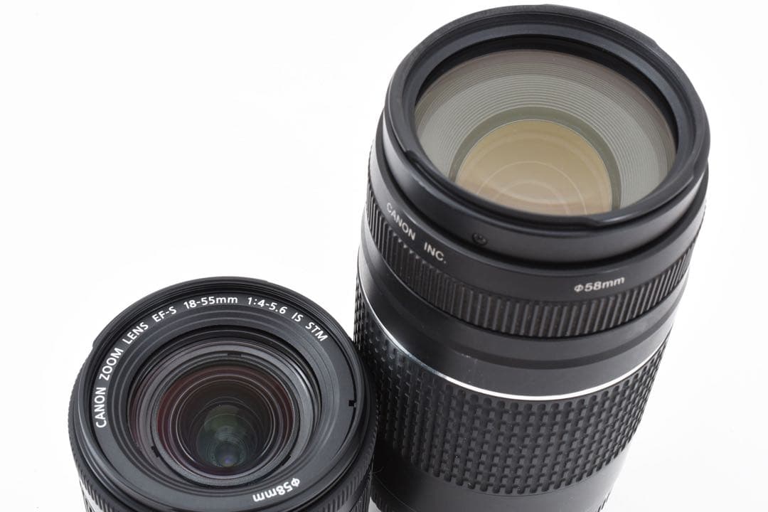 canon kiss x10 デジタル一眼レフカメラ標準&望遠ダブルレンズセット