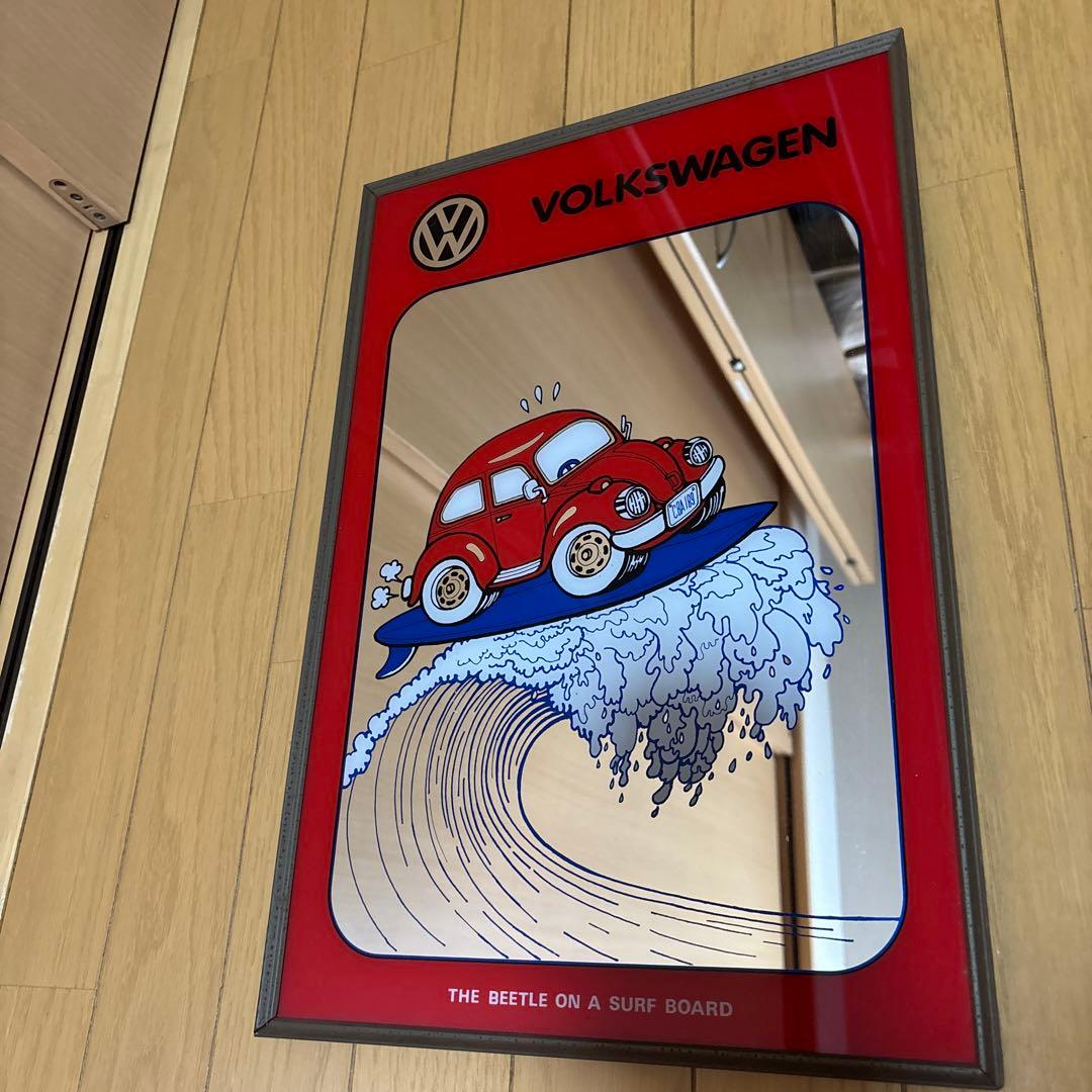 希少⭐️Volkswagen ビートル パブミラー　鏡　レトロ