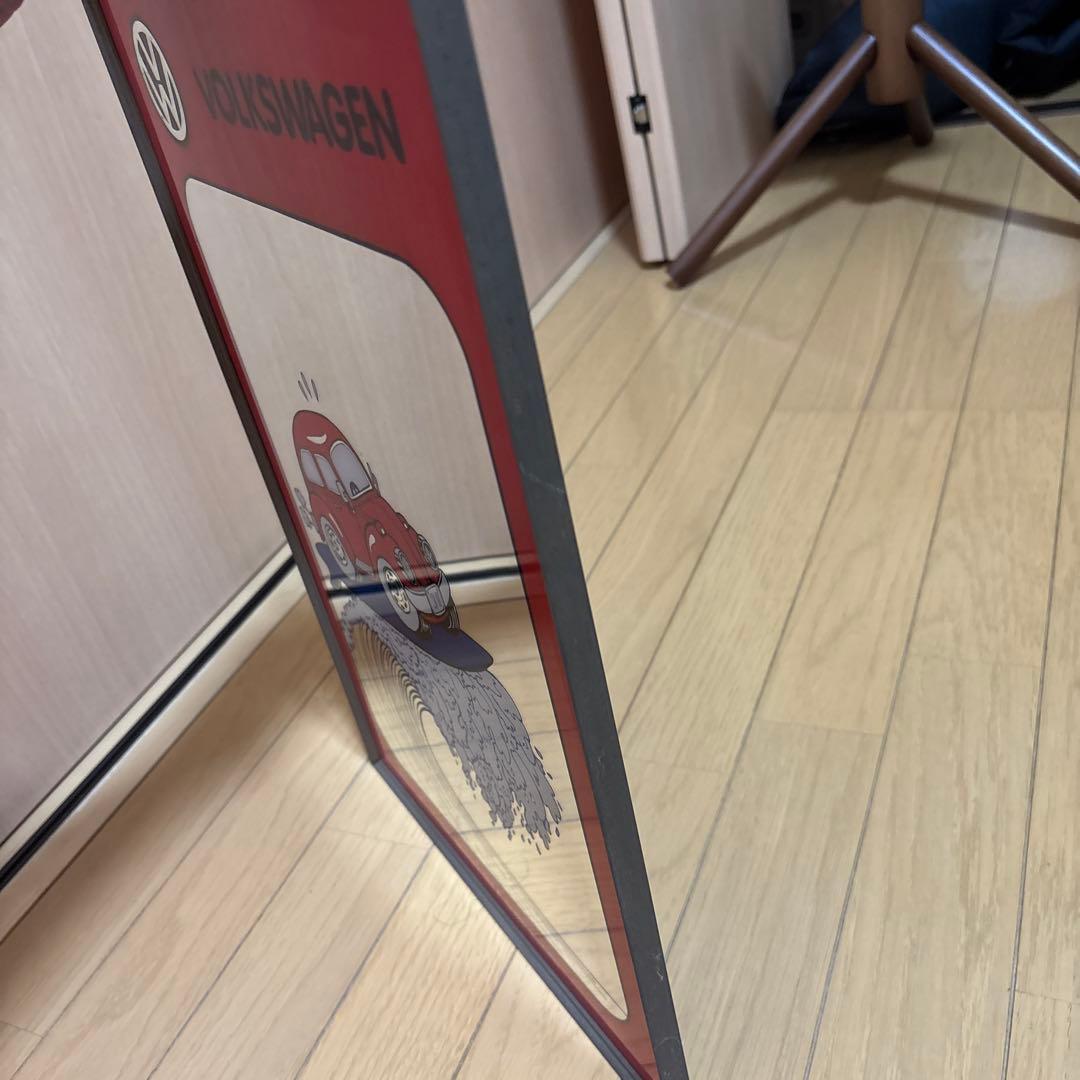 希少⭐️Volkswagen ビートル パブミラー　鏡　レトロ