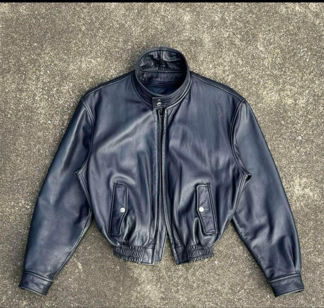 ジャケット・アウター 90s Short Real Cow Leather Jacket