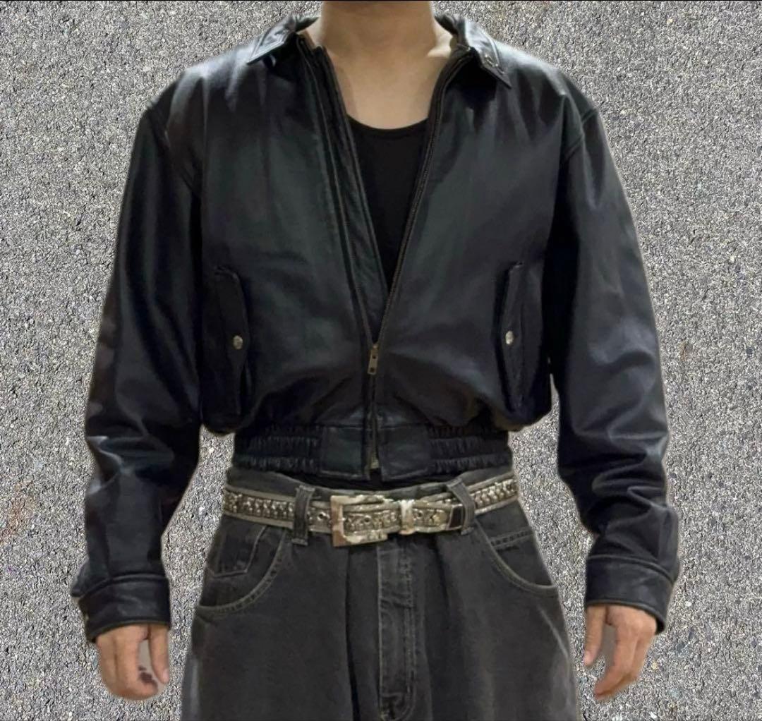 ジャケット・アウター 90s Short Real Cow Leather Jacket