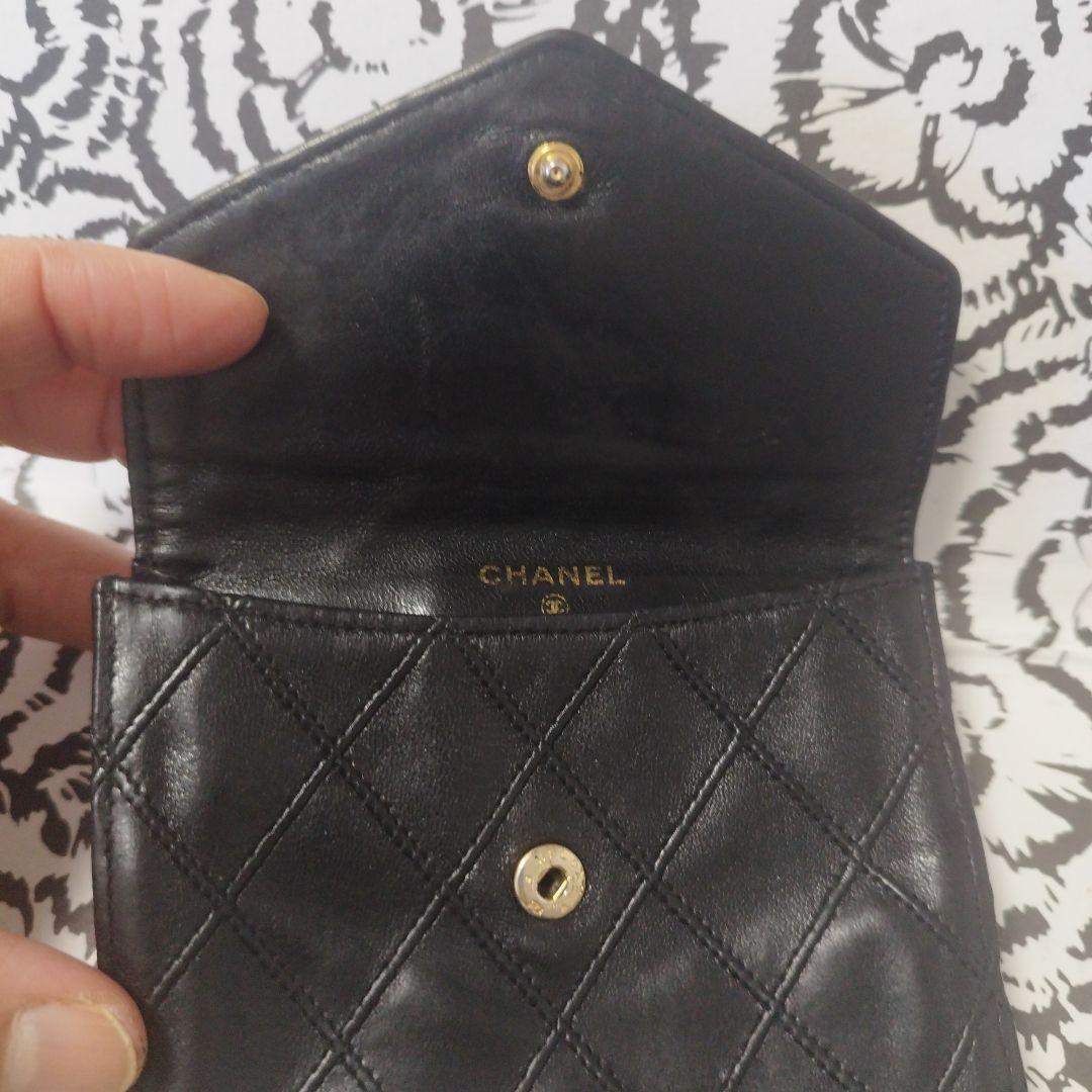 シャネルマトラッセピコローレ　ダブルホック折り財布♥