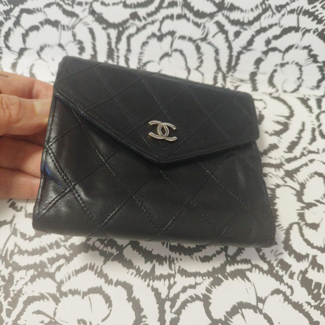 シャネルマトラッセピコローレ　ダブルホック折り財布♥