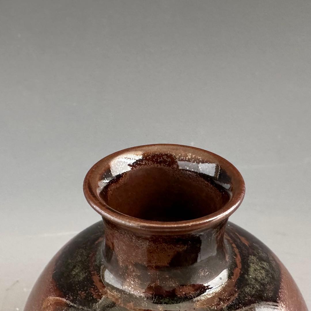 茶道具　大名物　利休丸壷写　茶入　濃茶器　勝龍寺窯　乾伸行　共箱　稽古　奥伝