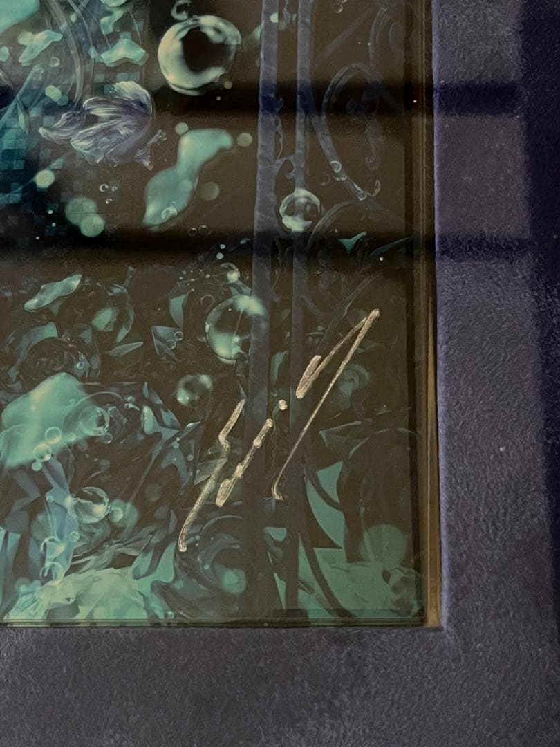 空*教様 てぃんくる　版画　UNDERWATER BLUE ROSE