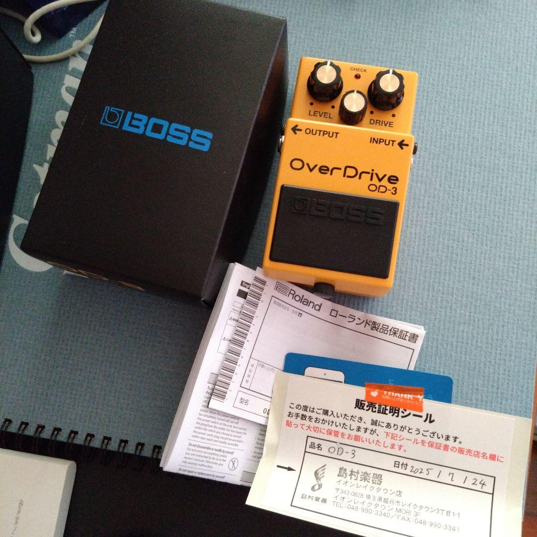 極美品　BOSS OverDrive OD-3 ギターエフェクター