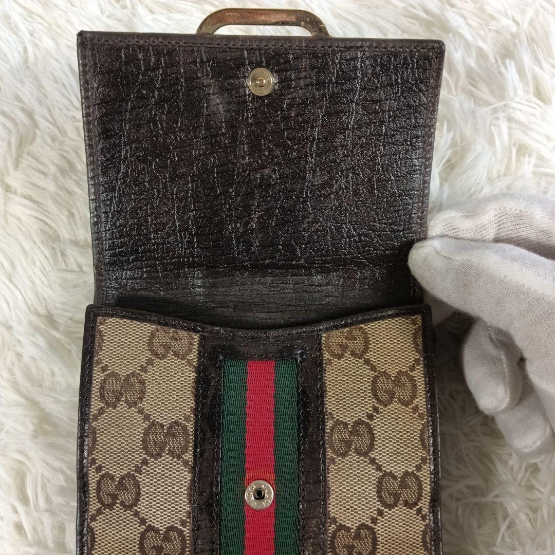 うみちゃん【GUCCI】グッチ　折り財布　財布　シェリーライン　✨美品✨