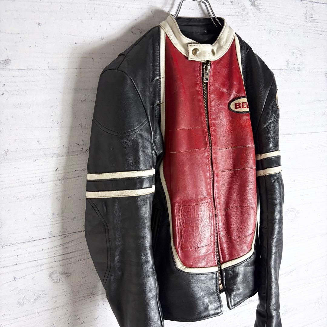 VANSON シングルライダース レザージャケット 36