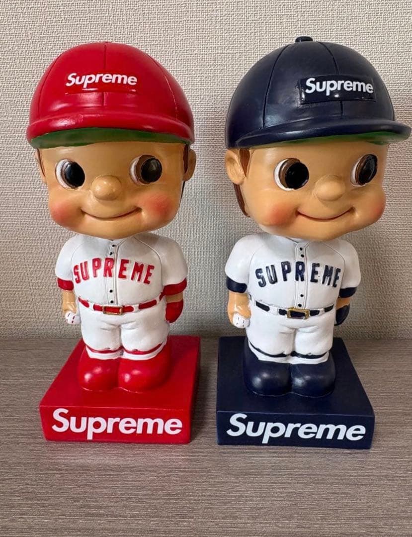 Supreme Bobblehead 赤青2個セットボブルヘッド 小物