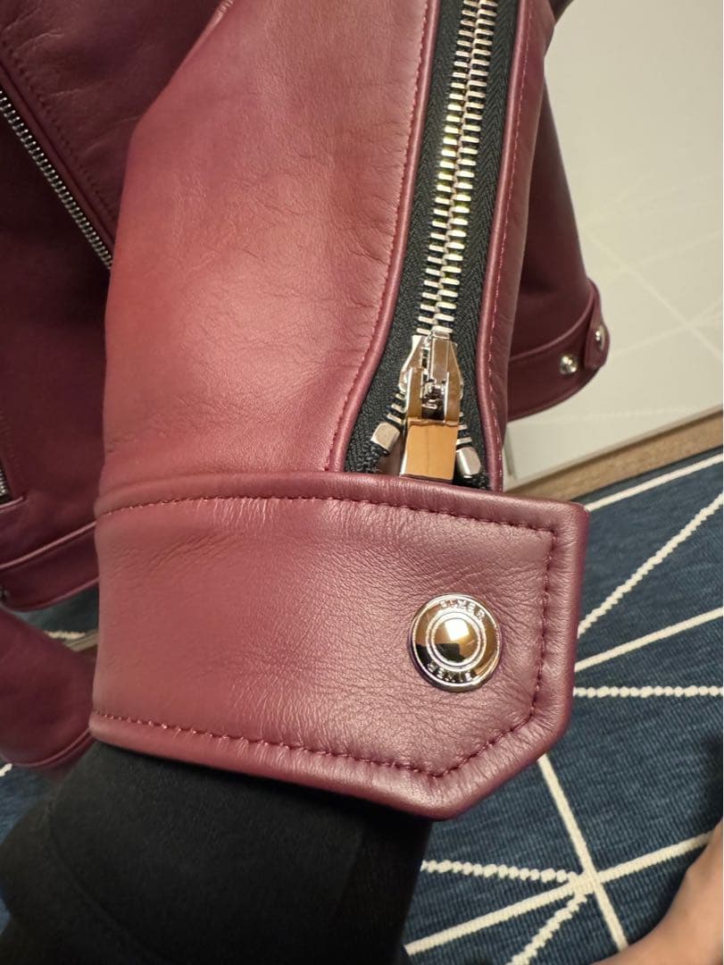 Fixer F2 シングルライダース カウレザー バーガンディ