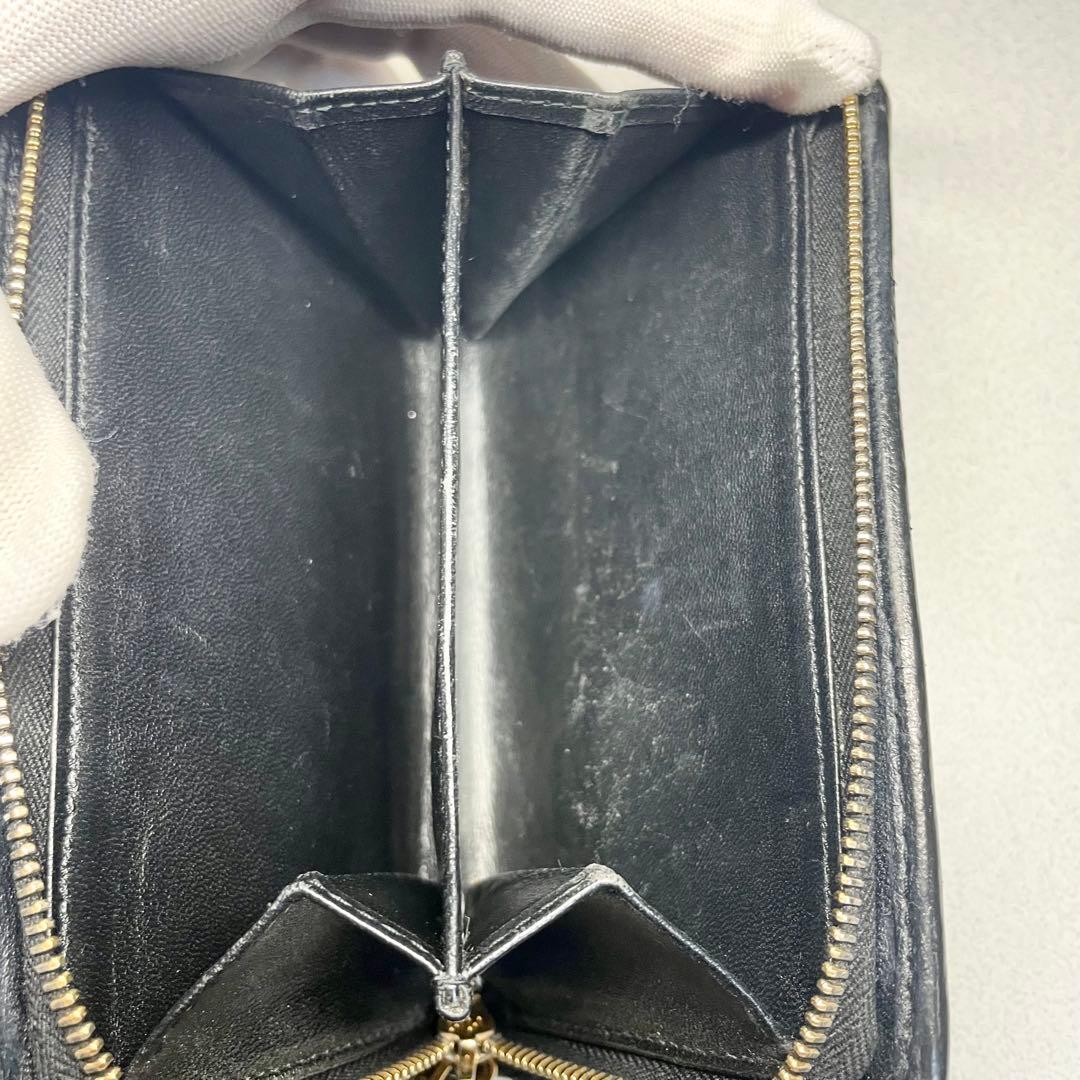 A*3様 美品✨MIU MIU 三つ折り財布 マテラッセ ゴールドロゴ ビジュー