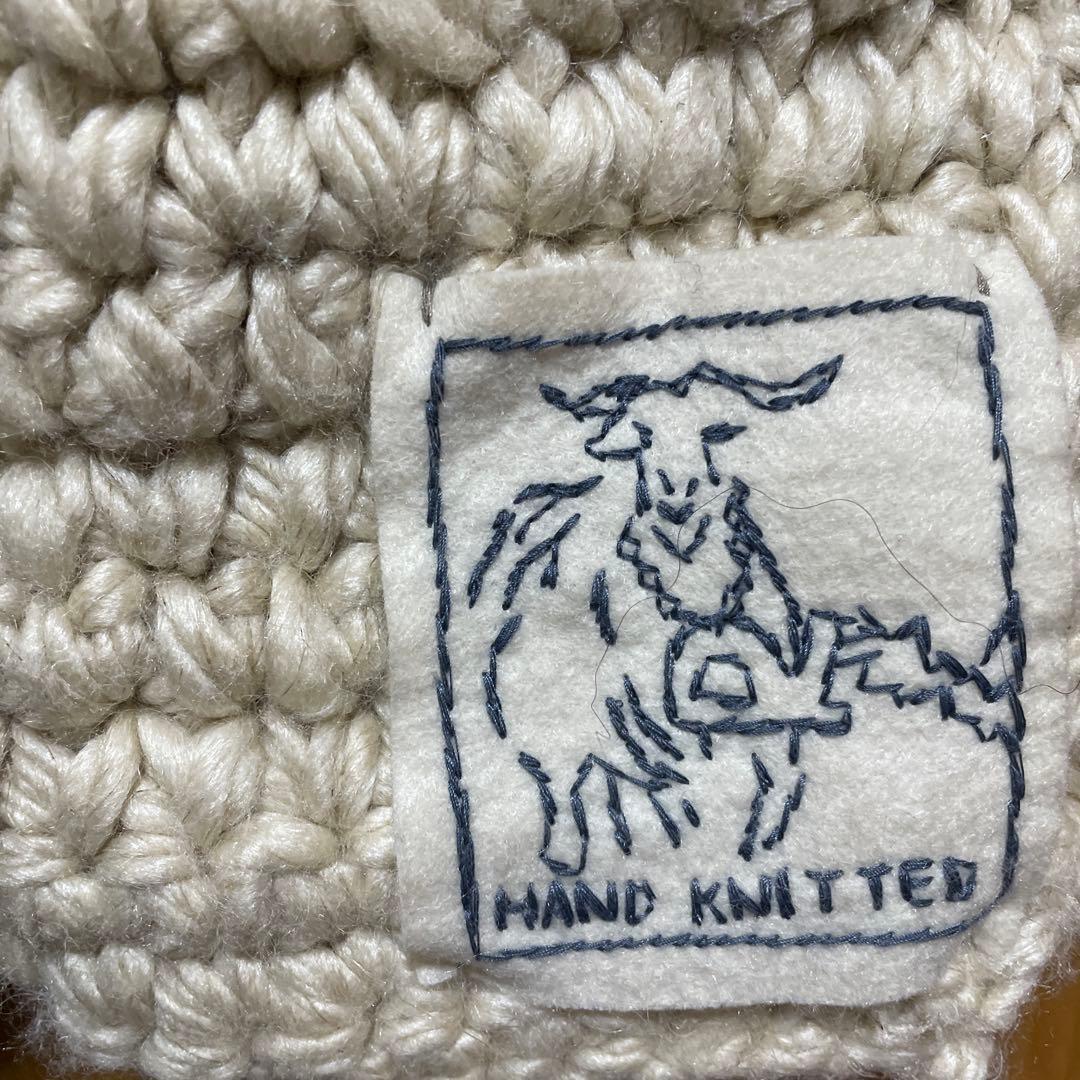 45R ローピングループの手編みマフラー