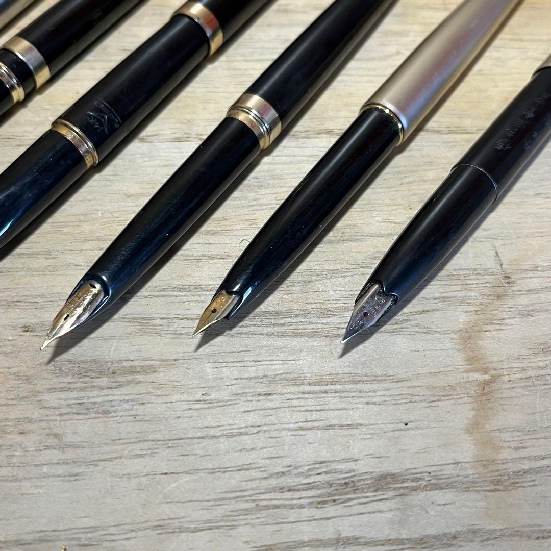 【アンティーク】万年筆 18K 14K 刻印あり 7本まとめ+ペン先4個