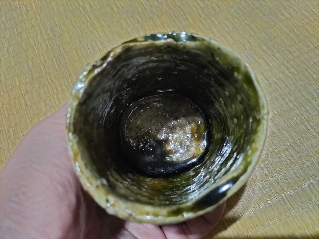 RAM様　塚本治彦　織部　湯呑　無傷