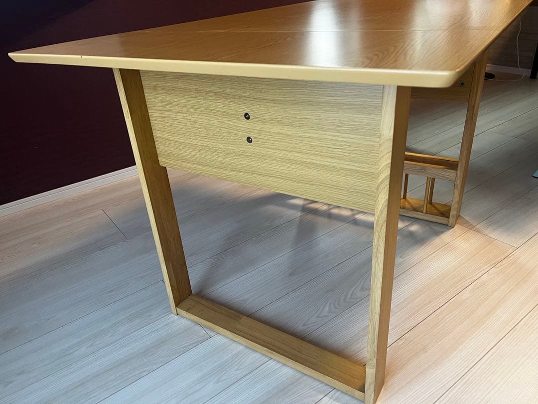 【引き取り限定】ニトリ　伸長式ダイニングテーブル3点セット