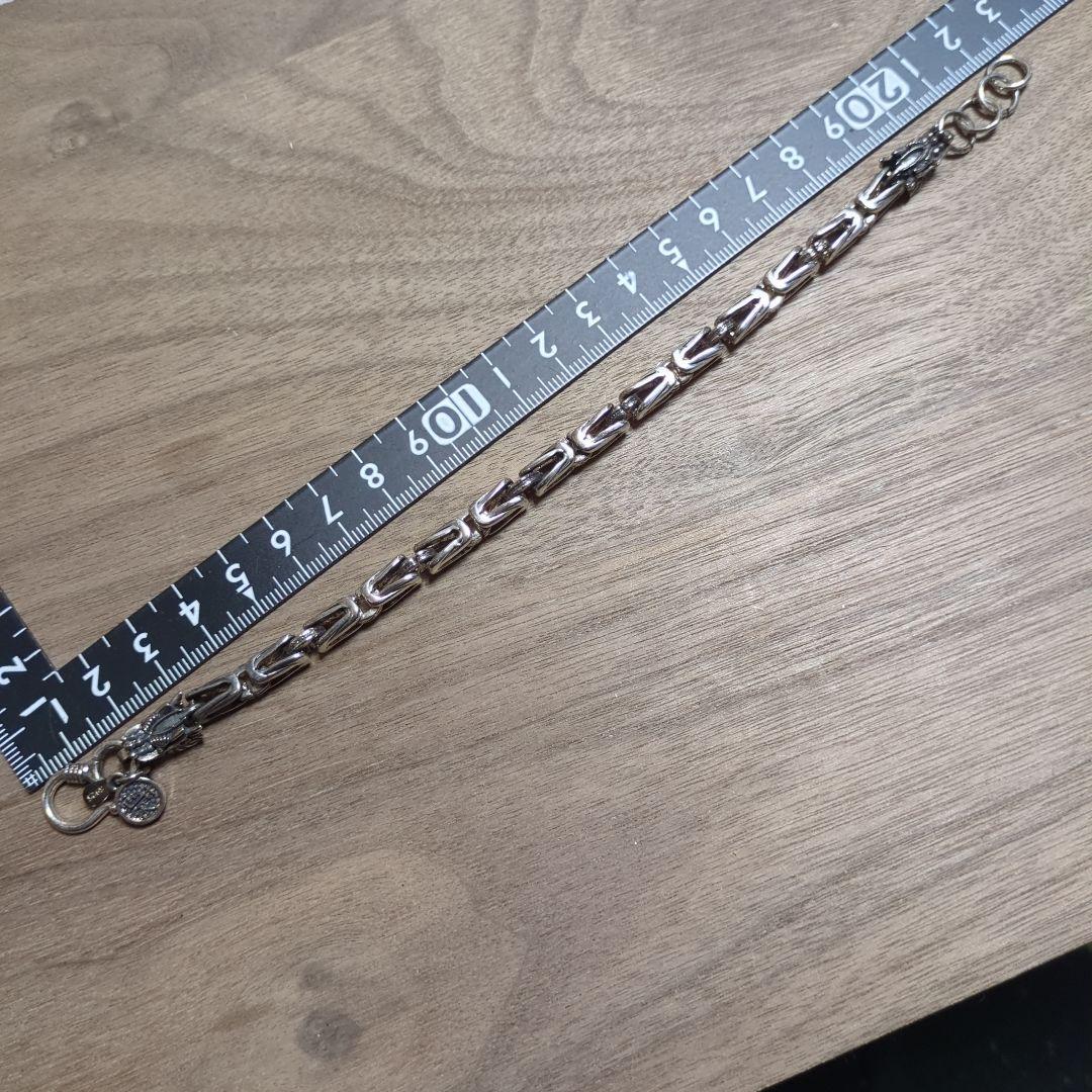 ドラゴンモチーフ シルバーブレスレット シルバー 925 ②