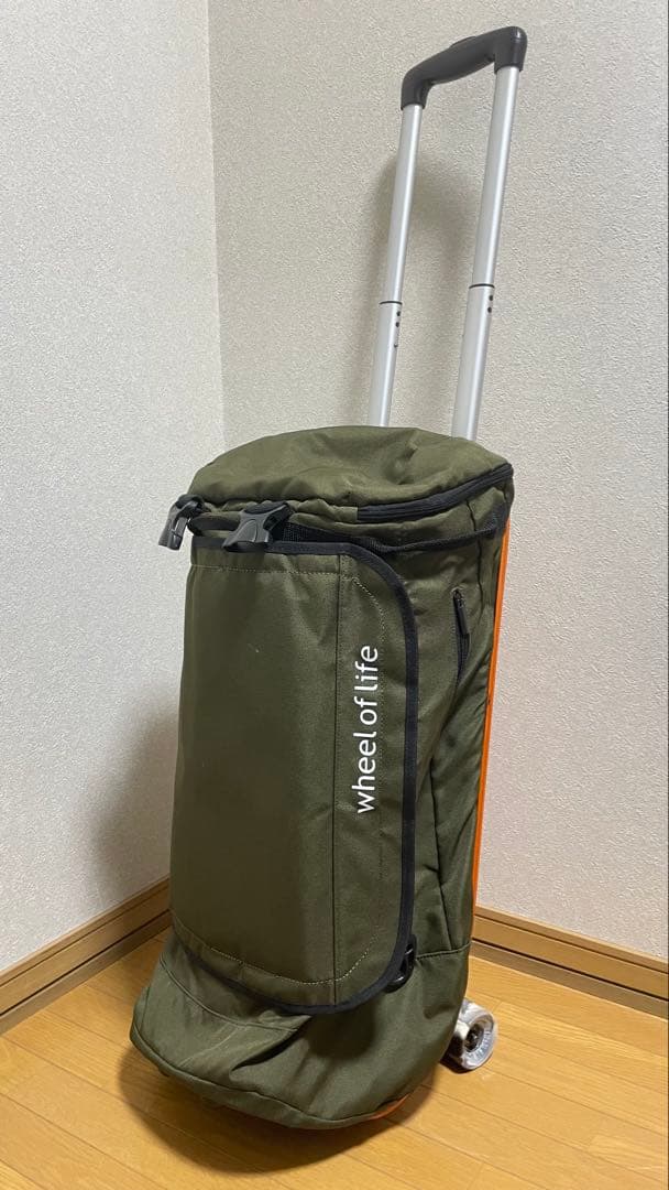 スケボー★スケートボード★キャリーバック カーキオレンジ