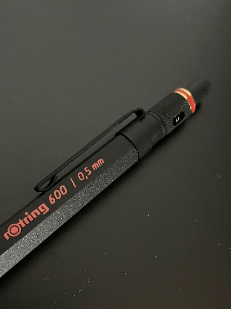 ロットリングrotring 600 シャープペンシル 0.5mm ゴールド美品