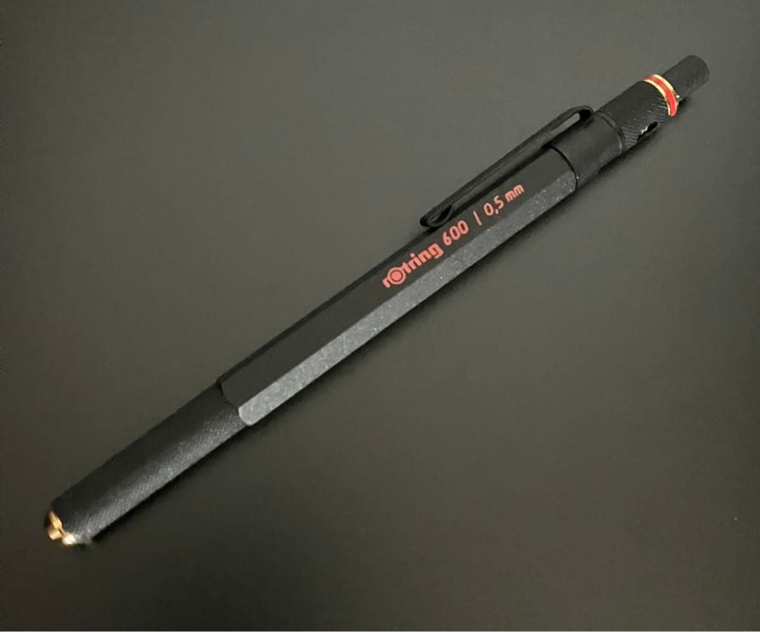 ロットリングrotring 600 シャープペンシル 0.5mm ゴールド美品