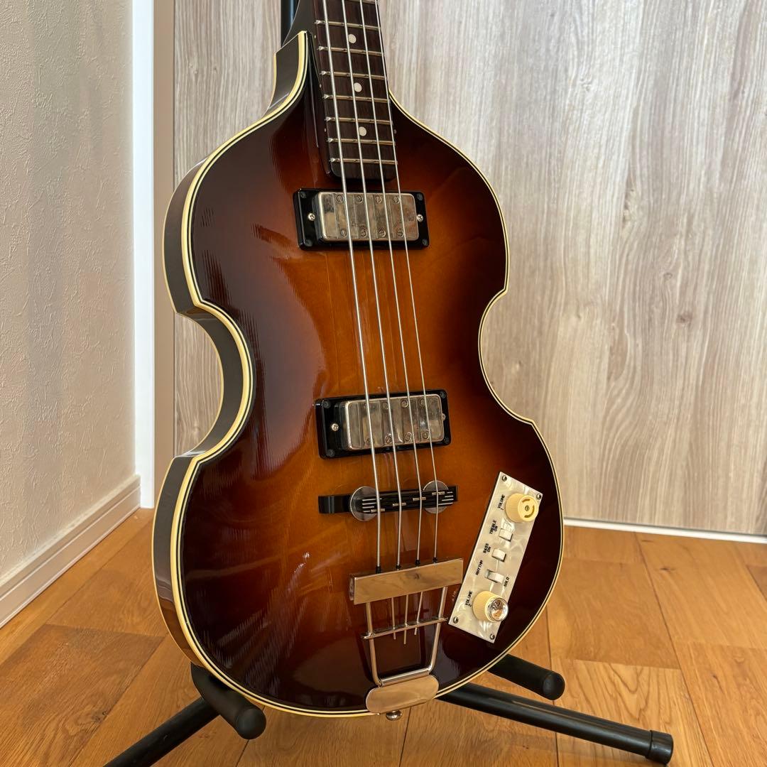 【希少ヘッド】Greco バイオリンベース 【ケース付き】