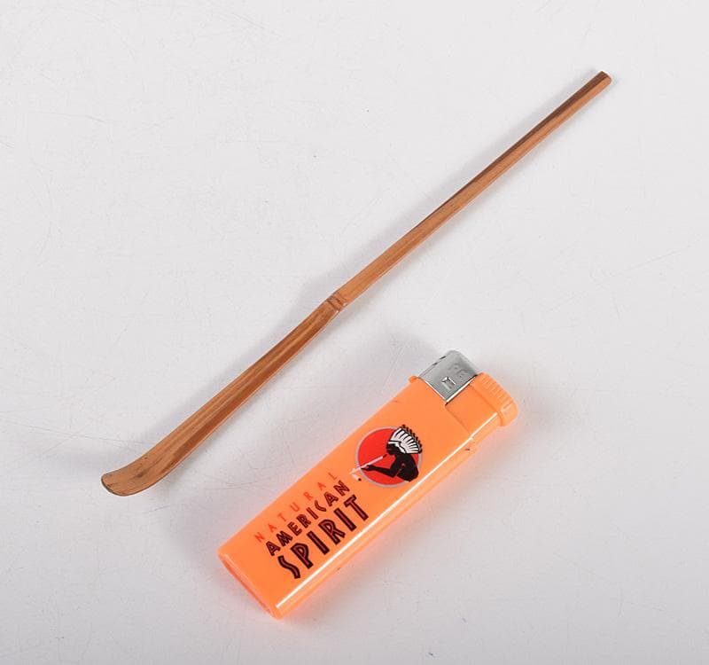 茶道具　竹　茶杓　竹阿弥書　銘「花の露」共筒　時代箱　V　R5000