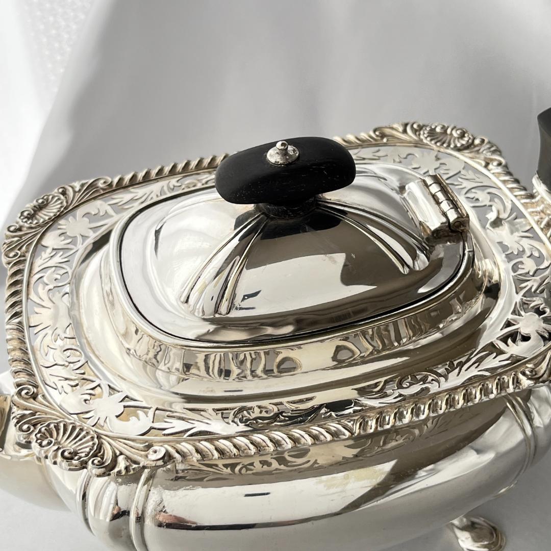 【James Deakin】 透かしのティーセット ティーポット 3点