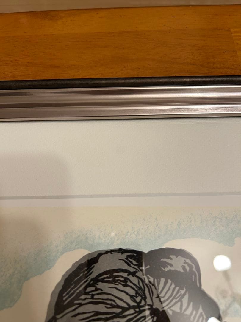 竹久夢二 「風」　日芸版画院 限定300枚 ２２１/３００　版画