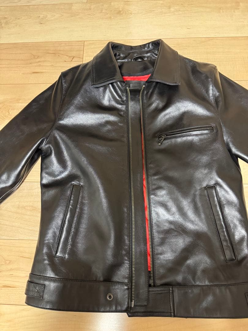 室内試着のみ⭐︎LiugooLeathers⭐︎カウハイド⭐︎シングルライダース⭐︎L