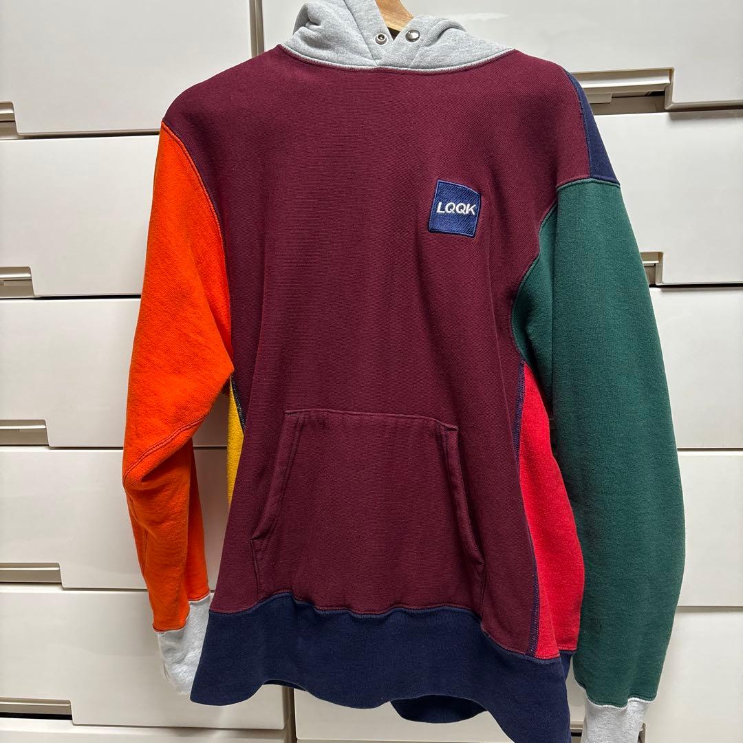 LQQK lqqk studioマルチカラー パーカー M supreme