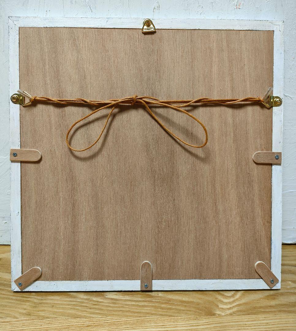 額付き銅版画応用絵画　title「未來ニャンコ」