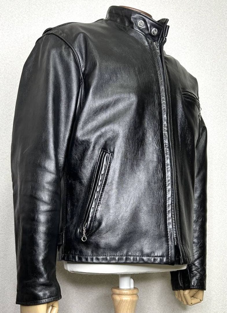 ③schott【42】ライナー付 141米国製◇革ジャンninjaハーレーUSA
