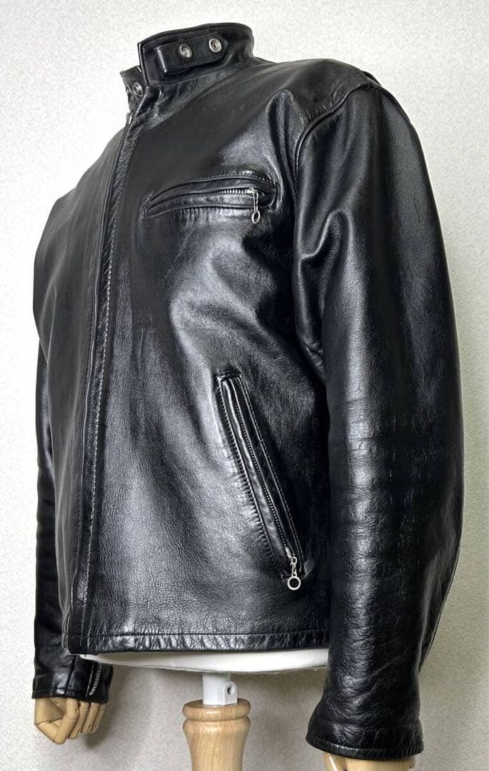 ③schott【42】ライナー付 141米国製◇革ジャンninjaハーレーUSA