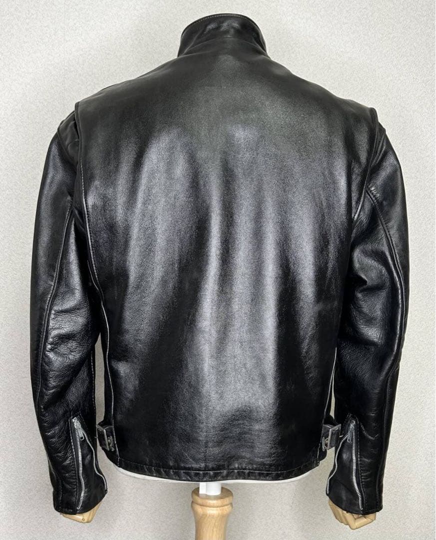 ③schott【42】ライナー付 141米国製◇革ジャンninjaハーレーUSA