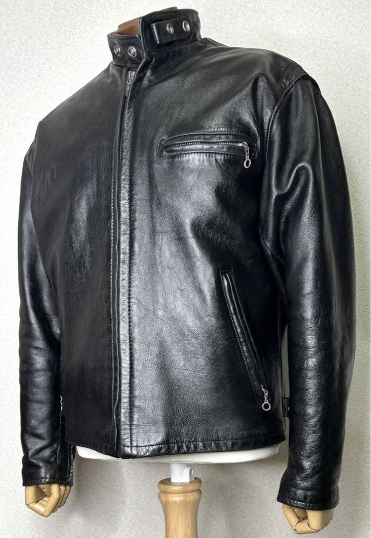 ③schott【42】ライナー付 141米国製◇革ジャンninjaハーレーUSA