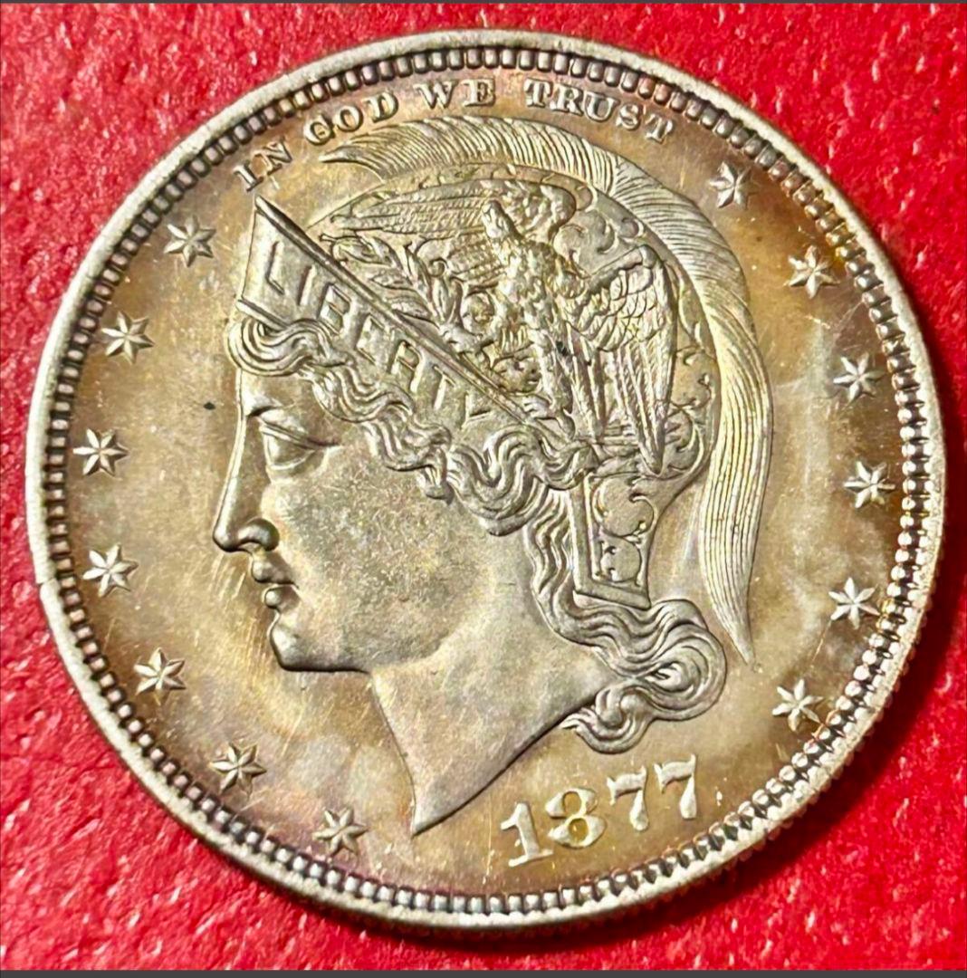 銀貨 1877年　半ドル 自由の女神 リバティ イーグル アメリカ 　硬貨