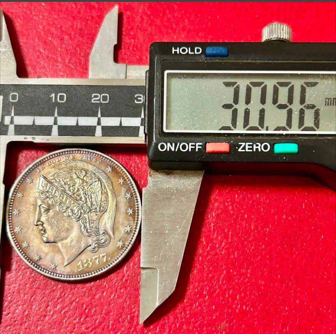 銀貨 1877年　半ドル 自由の女神 リバティ イーグル アメリカ 　硬貨