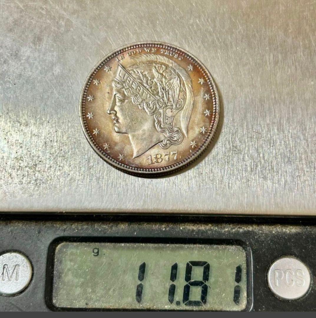銀貨 1877年　半ドル 自由の女神 リバティ イーグル アメリカ 　硬貨