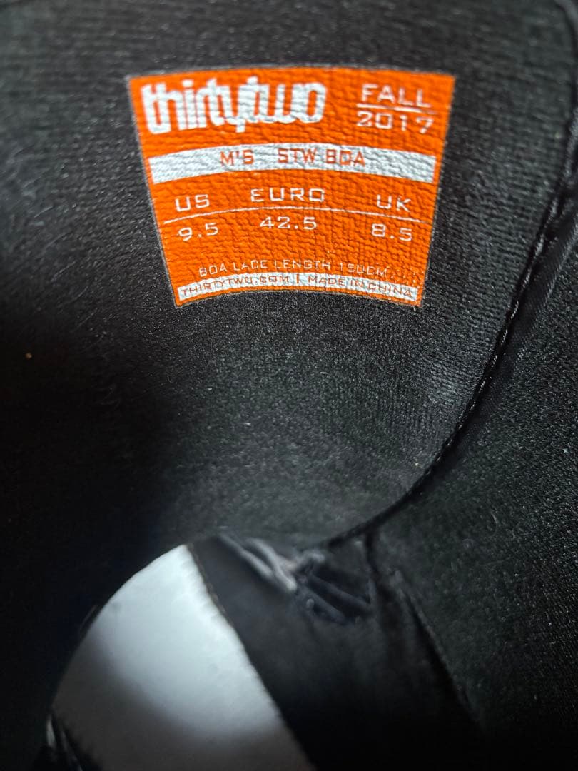 ThirtyTwo スノーボードブーツ ブラック27.5