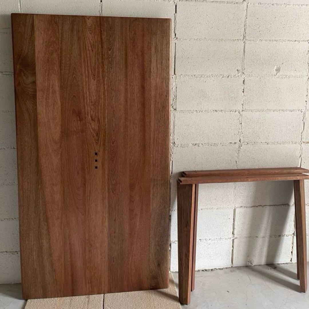 ウォールナット無垢材　ダイニングテーブル　ダイニング5点　朝日木材加工　アクタス