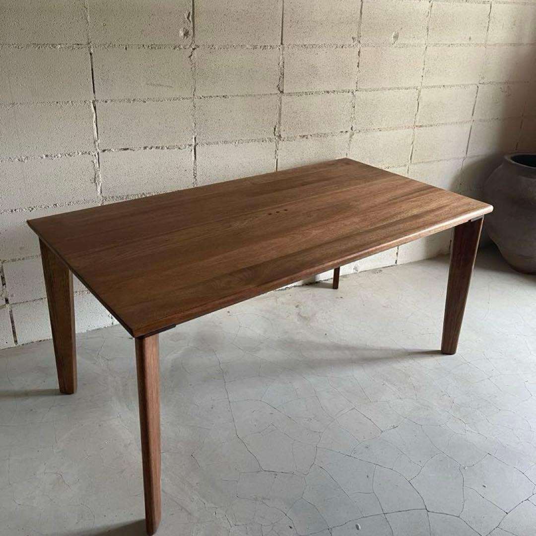 ウォールナット無垢材　ダイニングテーブル　ダイニング5点　朝日木材加工　アクタス