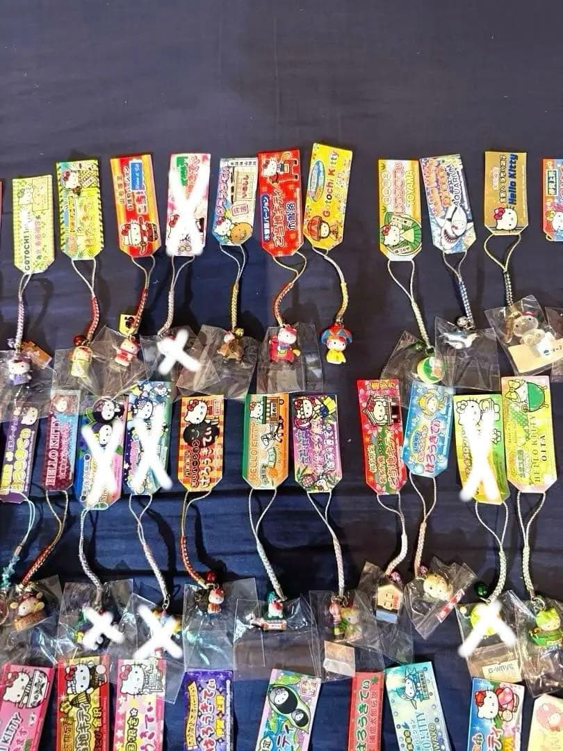 ご当地キティ 、ストラップ、全タグ付き87個レア付き、今話題、y2k