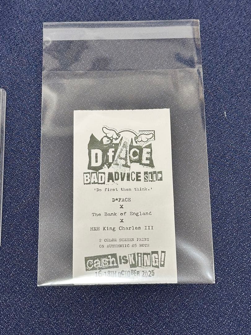 D*Face × King Charles £5 紙幣 シルク 英国限定