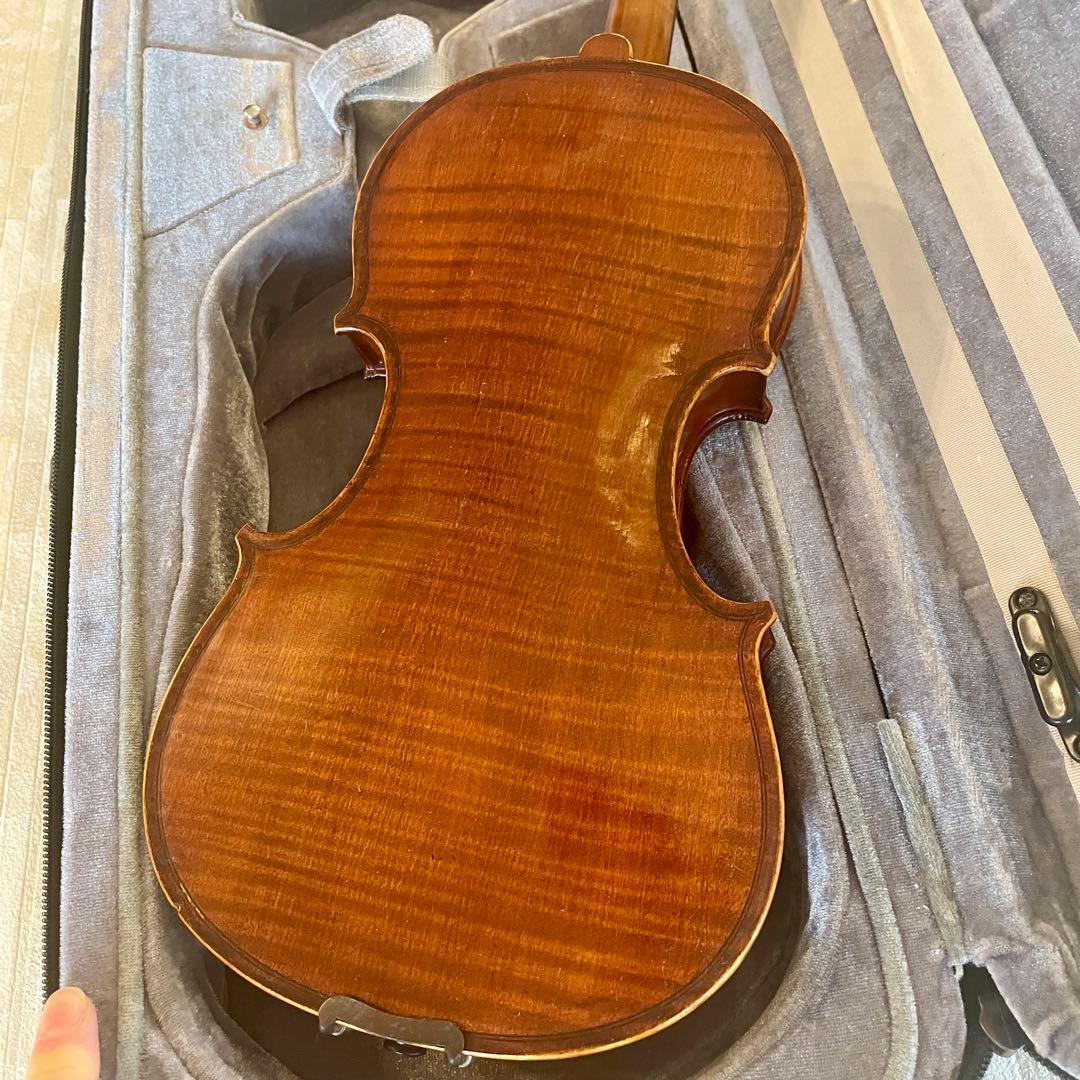 1/4 バイオリン 6点セット　本体 ケース　弓　肩あて　松ヤニ　楽譜留クリップ