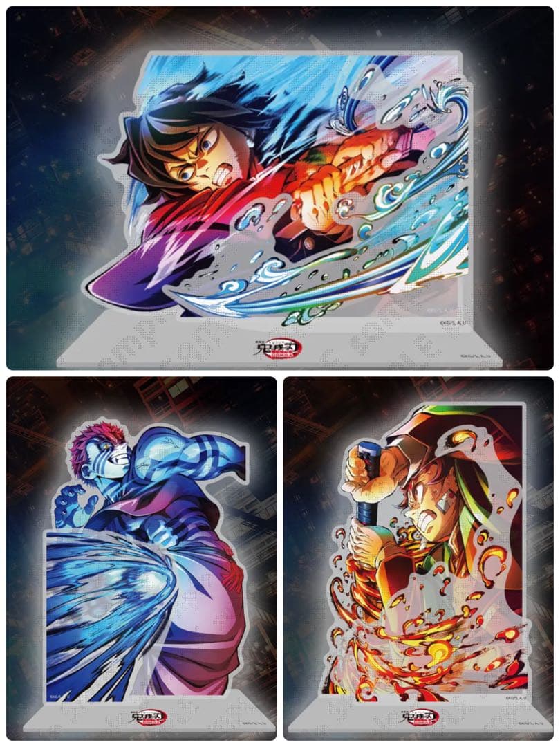 鬼滅の刃　WEBSHOPくじ　B賞 レイヤードアクリルスタンド　C賞　缶バッジ