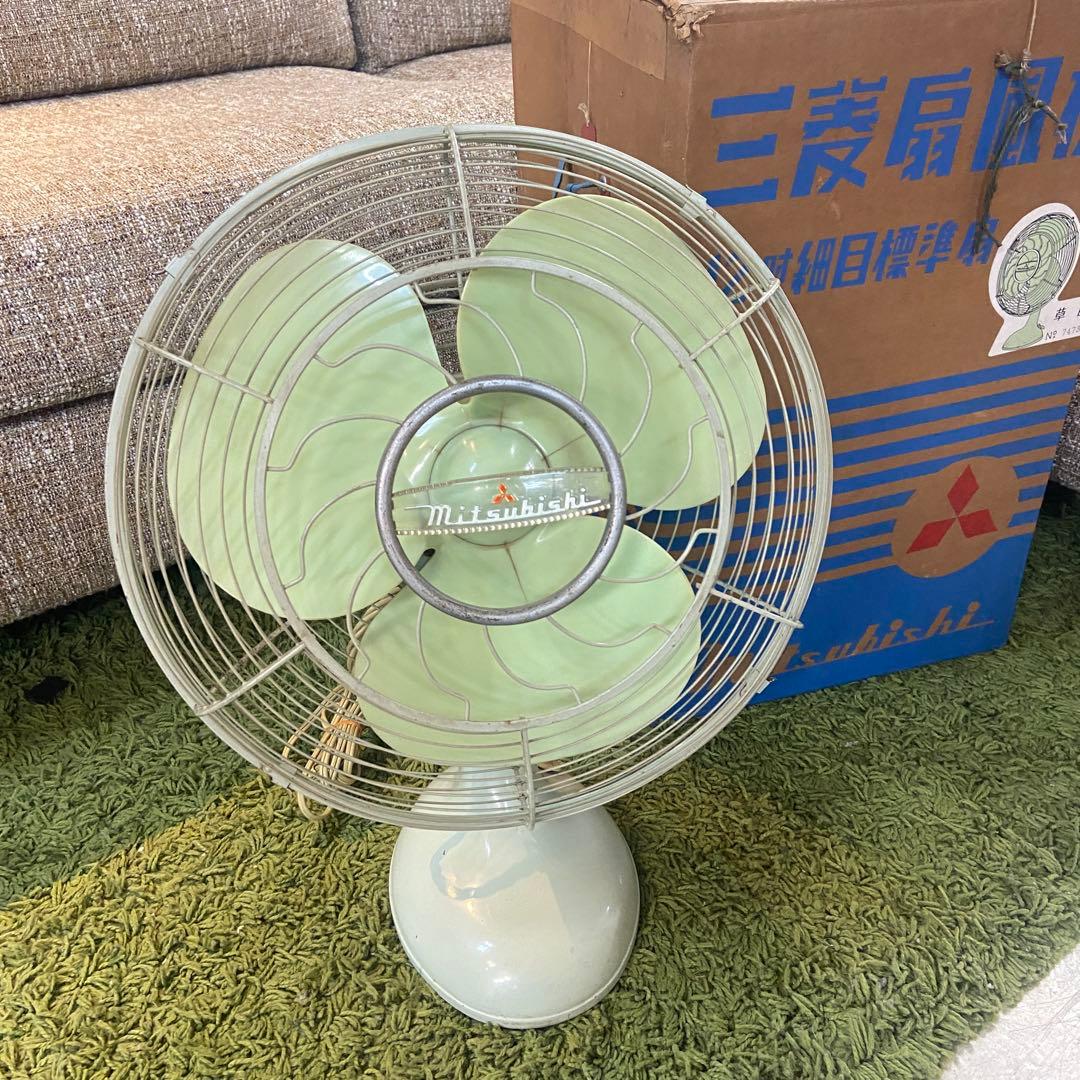 MITSUBISHI 三菱⭐️扇風機 卓上扇 昭和レトロ