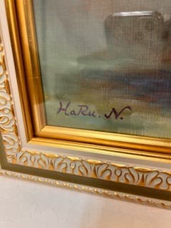 中島敏春★【薔薇】★真作保証★ 1点物/原画★キャンバスF6号★直筆サイン★