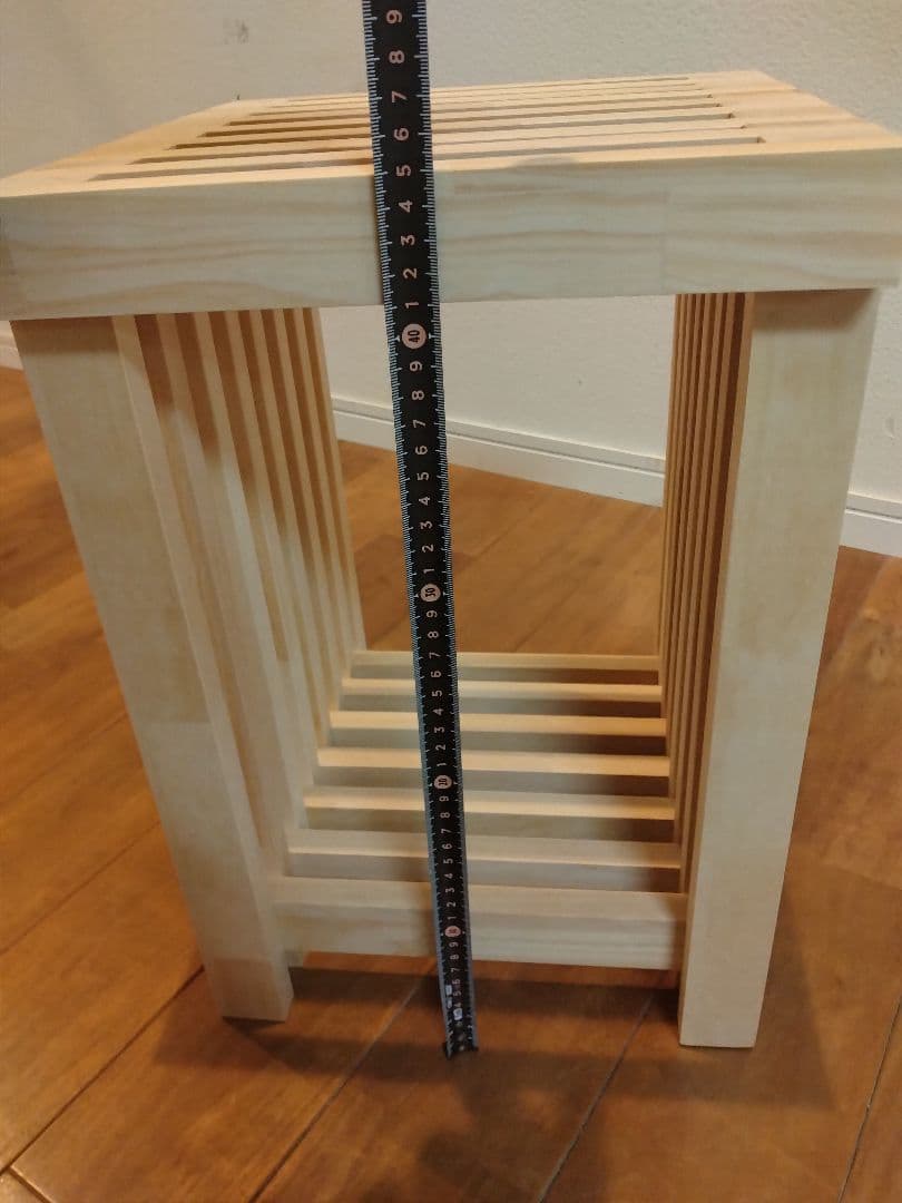 木製　ハンドメイド　オーダー　格子型　ロの字　棚シェルフ　ラック　ベンチ　水槽台