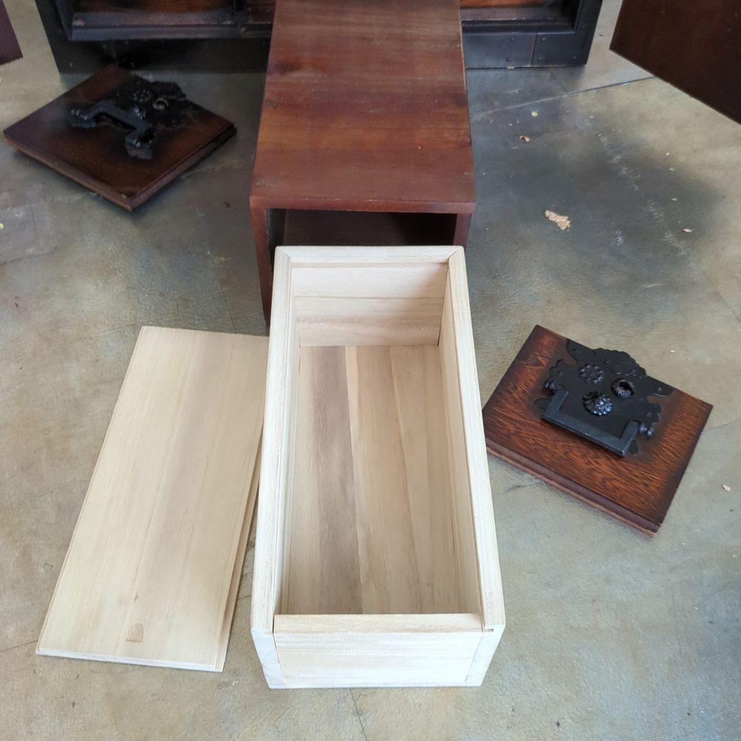 れいちゃん 箪笥 古材 古金具 引き出し 隠し箱 手提げ 飾り棚